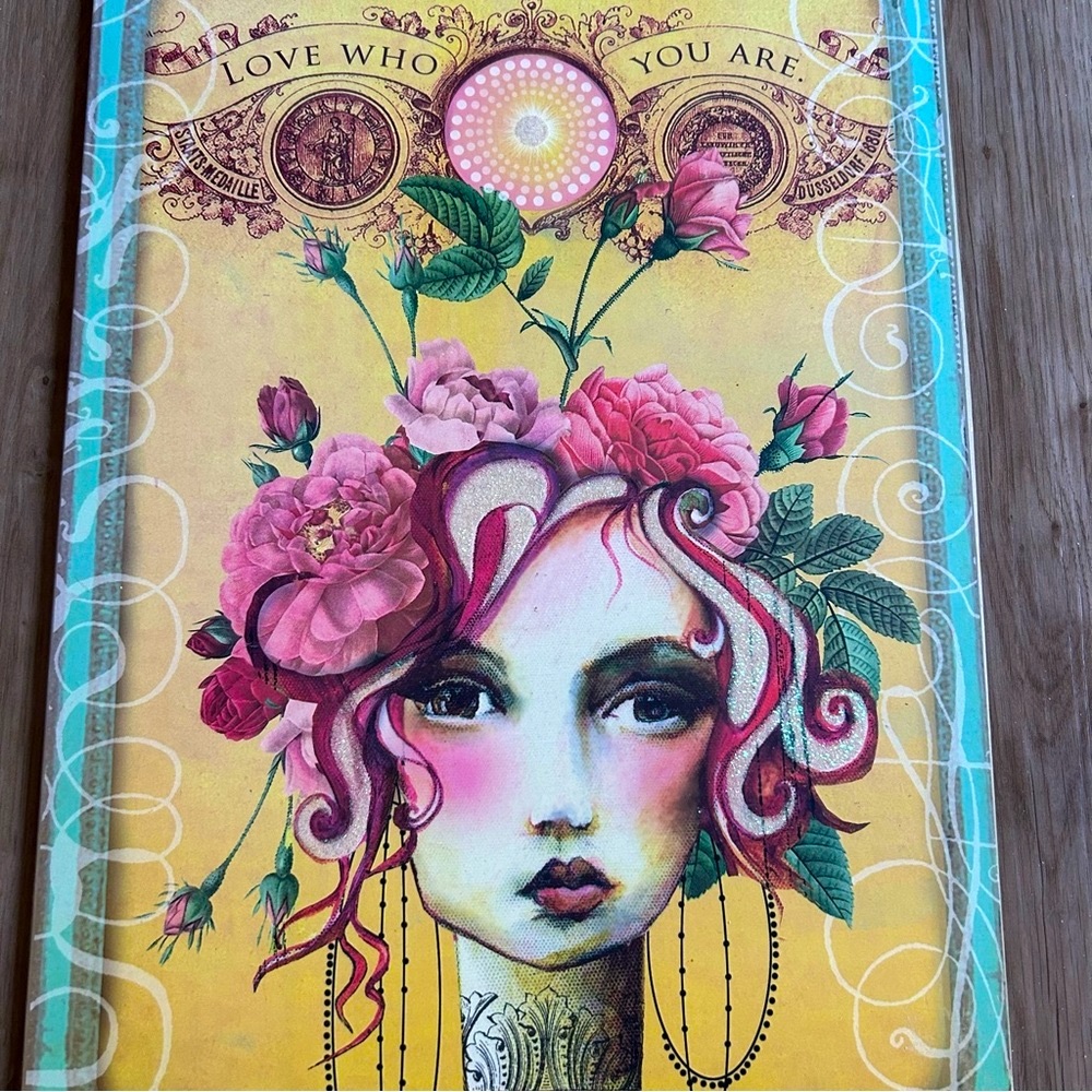 Rare Gorgeous Papyrus Floral Art Print